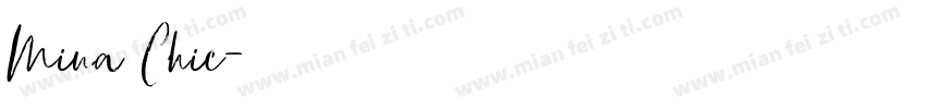 Mina Chic字体转换